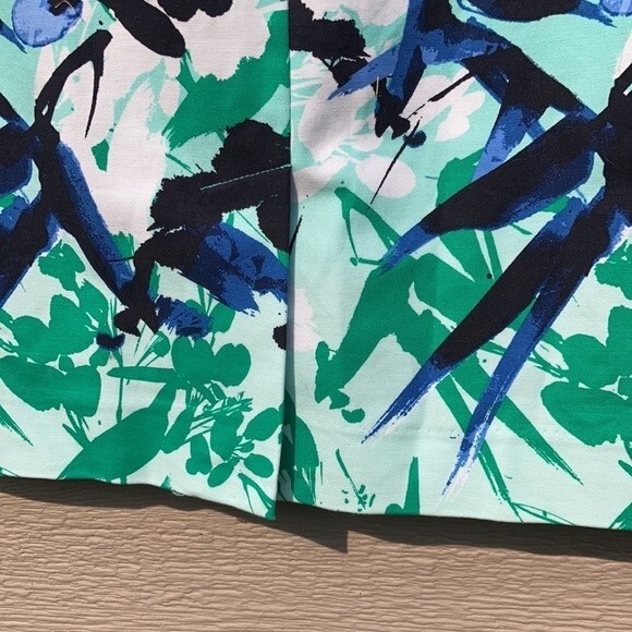 Liz Claiborne floral print lined cotton pencil skirt - Picture 3 of 6